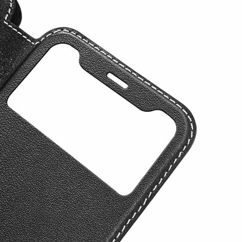 Funda protectora abatible de cuero genuino real Smart View para iPhone 16 15 14 13 12 Promax - Imagen 3 de 12