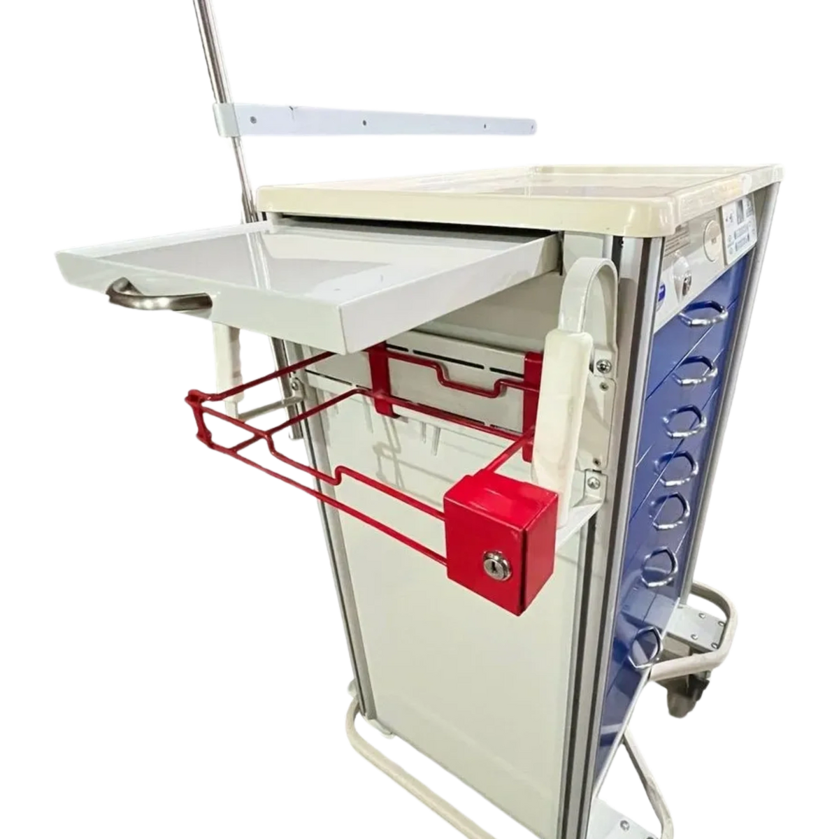 Armstrong Medical Cart Aluminum 30" Width 7Drawer Electronic Touchpad