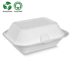 HB7 SMALL Food Take Away BURGER Foam BOX POLYSTYRENE CONTAINERS x 250 White