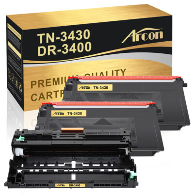 2Toner+1Drum Compatible with Brother TN-3430 DCPL5500DN L6600DW MFCL5700DN