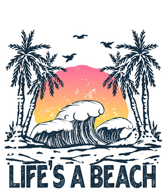 LIFE'S A BEACH Design   Metal Sign (PLEASE READ DESCRIPTION)