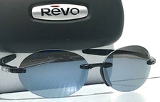 NEW REVO DESCEND O Shiny Black POLARIZED Grey Graphite Sunglass 1168 01 GY