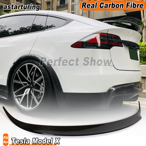 Fit for Tesla Model X Sedan 2016-2023 REAL Carbon Rear Wing Boot Trunk Spoiler  - Picture 1 of 12