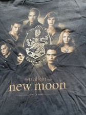 Twilight Saga New Moon Movie Promo Faded Shirt Large Edward Bella Jacob Vampire