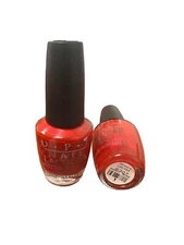 OPI Nail Lacquer Gimme a Lido Kiss 0.5 oz Red Polish Venice Collection Shimmery