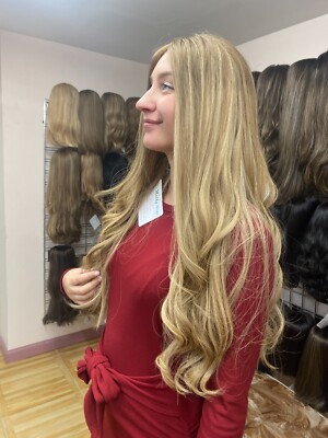 Malky Wig Sheitel European Multidirectional Lace Top Blonde/Highlight 8/16/24