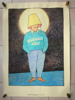 Glen BAXTER Screen Print AIDS Poster 1993