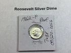 1962 Roosevelt 90% Silver Proof Dime 091120 56a