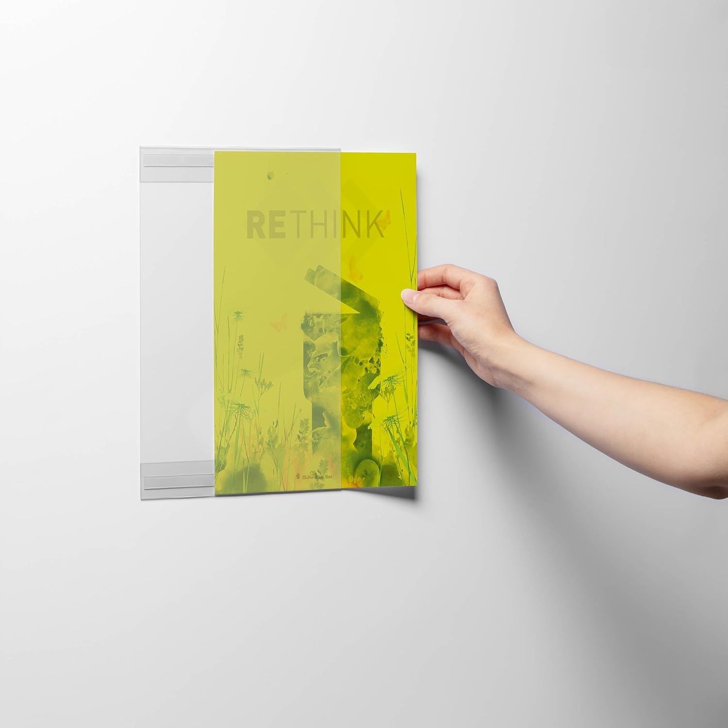 Durable Info Holder rPET A4 Self-Adhesive - Made of Recycled PET - Transparent - 9590₽