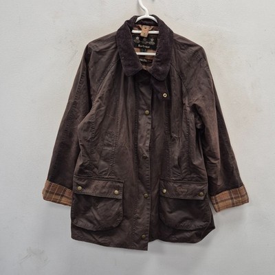 Barbour Classic Beadnell Wax Waterproof Rustic Brown Country Coat Jacke UK 18