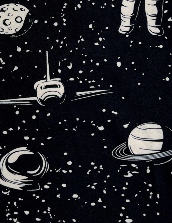 Leggings LuLaRoe TC Alto Curvilíneo RARO ASTRONAUTA ESPACIAL Galaxia Luna Estrellas Nave Espacial Foto 2 de 4