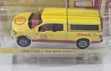 Greenlight 1:64 Running on Empty 2016 Ford F-150 with Camper Shell truck