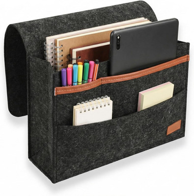 1 PCS Filz Bett Organizer, Filz Betttasche Anti-Rutsch Nachttisch Tasche Sofa-Be