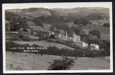 Postcard Newtown nr Wem Shropshire a view from Barn Fields posted 1936 RP