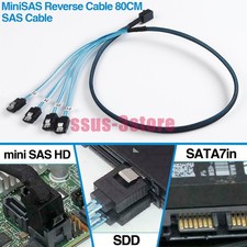 Mini SAS SFF 8643 36pin to Mini 4X SATA 7Pin HD Reverse Breakout Cabel 12Gb/s