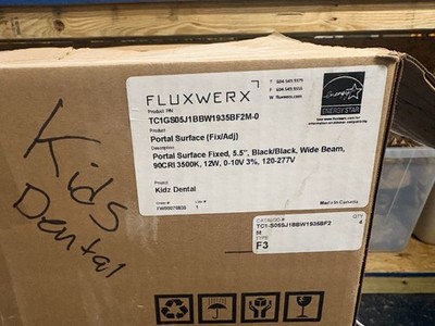 BOX OF 4 FLUXWERX PORTAL SURFACE # TC1-S05SJ1BBW1935BF2