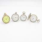 Vintage Coin Silver Fancy Dial 40mm-50mm Case Pocket Watches Lot of 7 #WB5451-4 — photo 2