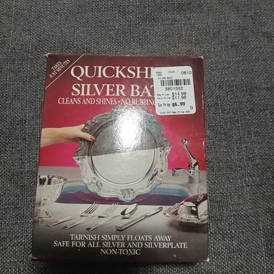 Quick Shine SILVER BATH Silver Clean And Shine Bath New Sealed Discontinued Rare