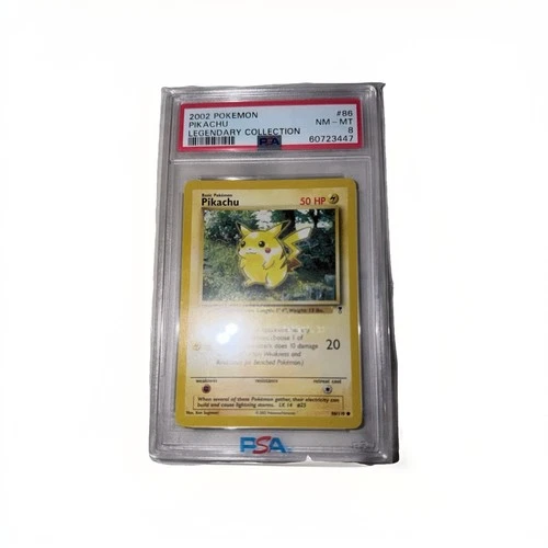 Pokemon 2002 Legendary Collection #86 Pikachu PSA 8 NM-MT