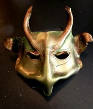 Leather GOBLIN MASK Handmade Original Design Masquerade Etc.