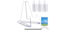 20 Pack Acrylic Card Display Stands Clear Holders for Sports Trading Cards