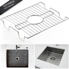 DecorRack Sink Protector for Kitchen Sink, Metal 13" x 1 Pack, 13x11 Chrome