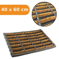 FußMatte Kokosmatte TüRmatte BüRstenmatte 40X60Cm Kokos Gummi FußAbtreter AußEn