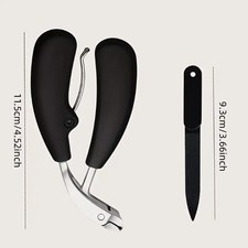 Heavy Duty Toenail Clipper for Thick Nail Angled Head Large Mouth Nail Clipper