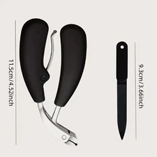 Heavy Duty Toenail Clipper for Thick Nail Angled Head Large Mouth Nail Clipper