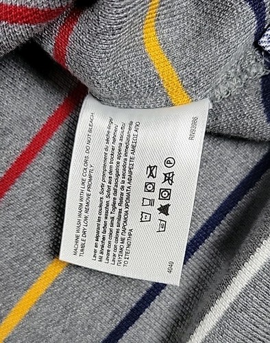 Brooks Brothers LS Performance Polo Men's XXL ORIGINAL FIT Striped RUGBY GRAY - Picture 10 of 11