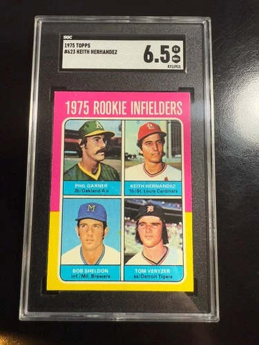 1975 Topps #623 Rookie Infielders Keith Hernandez Rookie RC SGC 6.5