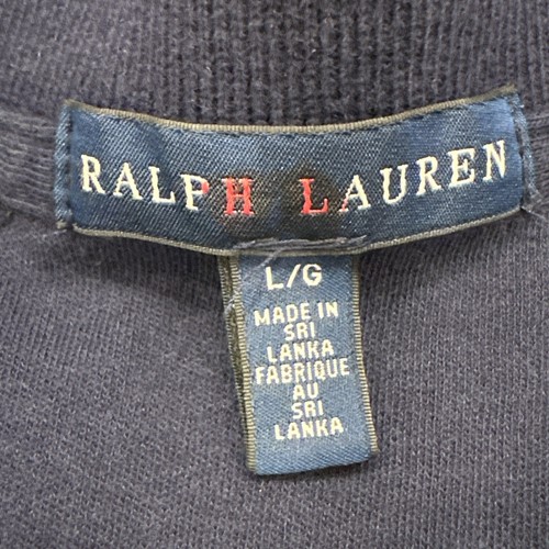 POLO RALPH LAUREN Polo Shirt Youth Large Sz 14-16 Navy Blue Classic Fit Knit - Picture 2 of 11