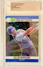 COLLIN MORIKAWA ROOKIE LEAF GOLF TRUE #1/1 PRE PRODUCTION PROOF MOJO BLUE