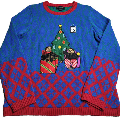 Blizzard Bay Sloth Christmas Sweater Men's XL