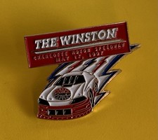VINTAGE CHARLOTTE MOTOR SPEEDWAY THE WINSTON NASCAR LAPEL PIN   May 17, 1996