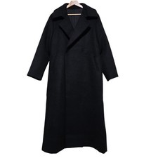 AW96 Yohji Yamamoto Femme Super Long Black Coat 131cm Archive