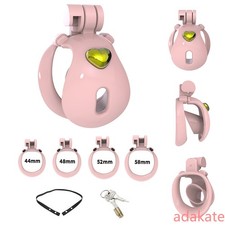 Male Chastity Cage Device with 4 Rings CB Chastity Lock Device Abstinence