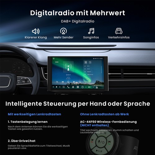 Autoradio ATOTO 12.5" 1/2 DIN Android 13 8+128G 4G LTE AI con due fotocamere 1080P - Foto 4 di 10