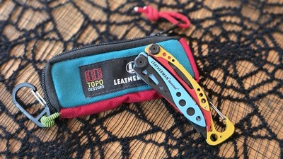Topo Designs × Leatherman Skeletool LE Multitool + Zippered Sheath   New
