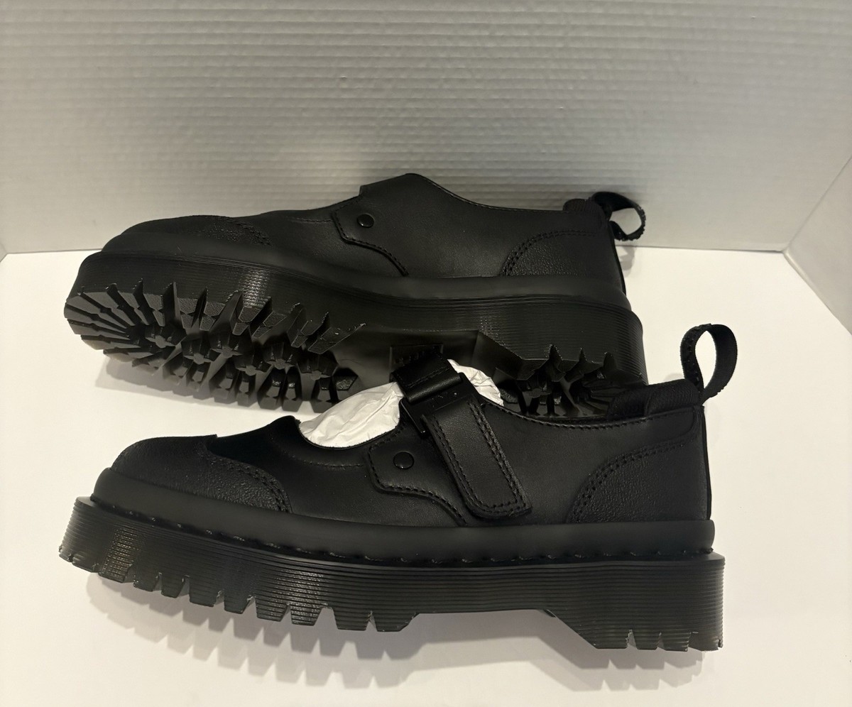 Dr. Martens メリージェーン INDICA 黒 39 EU 6 UK Dr Martens Black Indica II Bex Tech Mary Jane's Size 8-NWBOX | eBay