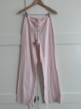Skims Cotton Jersey Straight Leg Pant in Barely Pink, Size Small