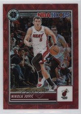 2023-24 Panini NBA Hoops Premium Stock Red Prizm 83/88 Nikola Jovic #267 0a3b