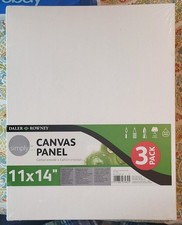 LOT of 8 Daler-Rowney All-Media Primed Cotton Panels 11x14 3 Packs Primed Canvas
