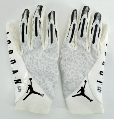 #ad #ad Nike Jordan Vapor Knit Football Gloves Men#x27;s Large White Black Black $11.66