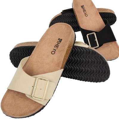 Pantoletten Damen Kork Sandalen Bequeme Hausschuhe Pantoffeln