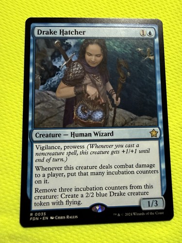 Drake Hatcher 0035 MTG Foundations FDN Rare Non-Foil Near Mint