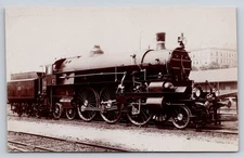 Vintage Real Photo Steam Locomotive Postcard The Locomotive Magazine Series