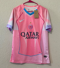 Nike Dri-FIT Paris Saint-Germain PSG Pink Short Sleeve Polyester Jersey S