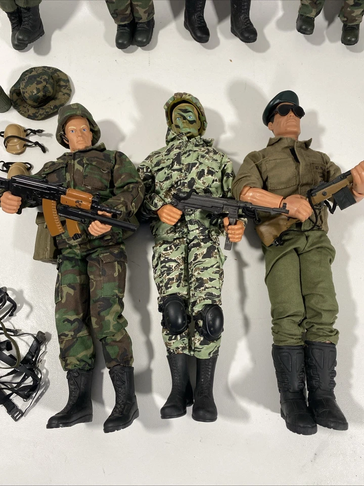 Lote de figuras de 12 pulgadas 3 GI Joes/5 m&c/World Peacekeepers/2 sin identificar, escala 1/6 Foto 3 de 4