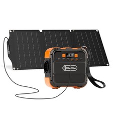 FlashFish A101 Solargenerator Power Station 98Wh 120W Mit Solarmodule 30W 18V